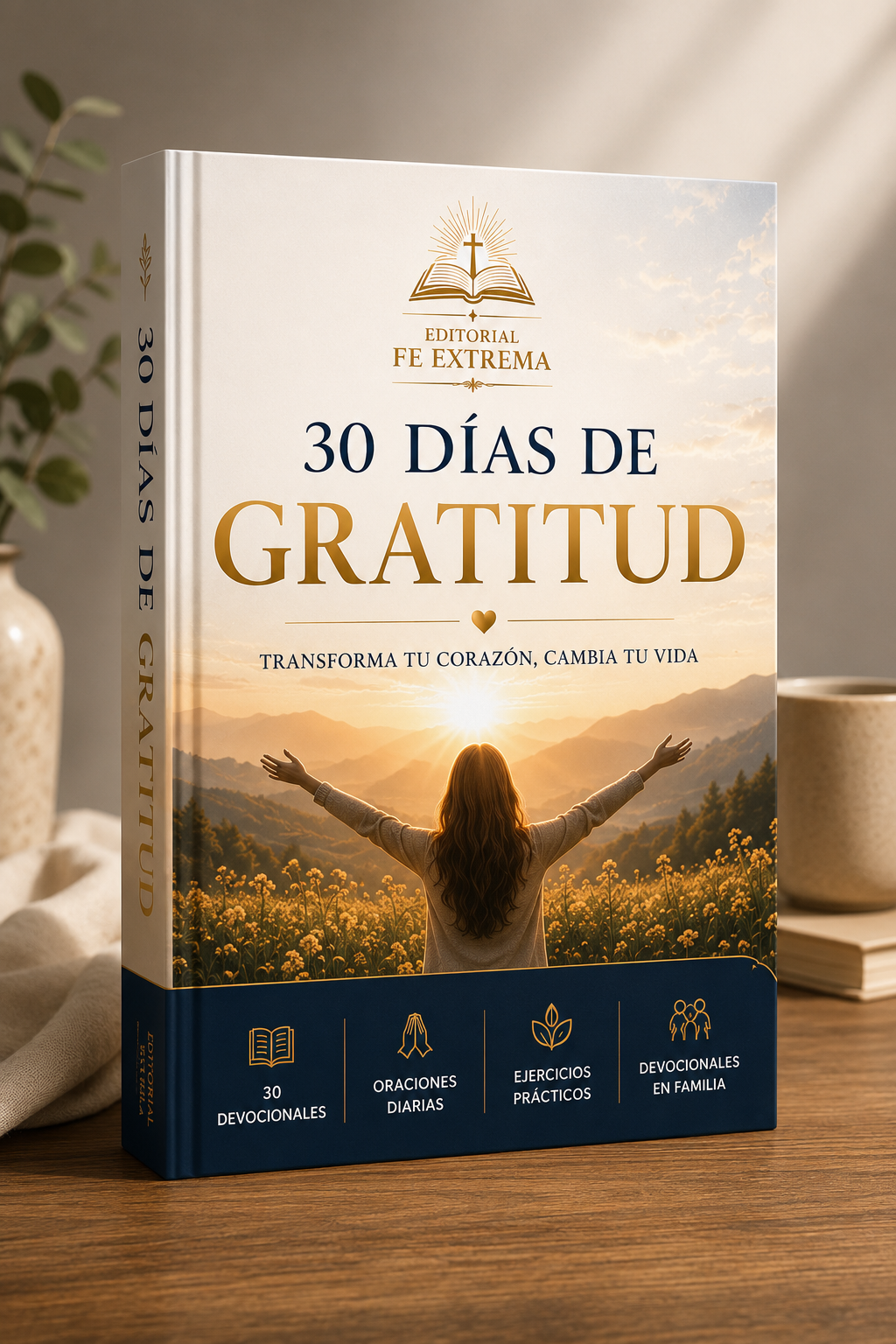 Portada del eBook 30 Días de Gratitud de Editorial Fe Extrema